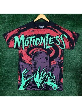 Motionless in White Graveyard Shift All Over Rock T-Shirt Size Medium